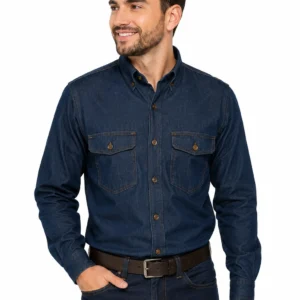 camisa índigo industrial
